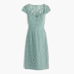 J. Crew Tinsley Leavers Lace Dress